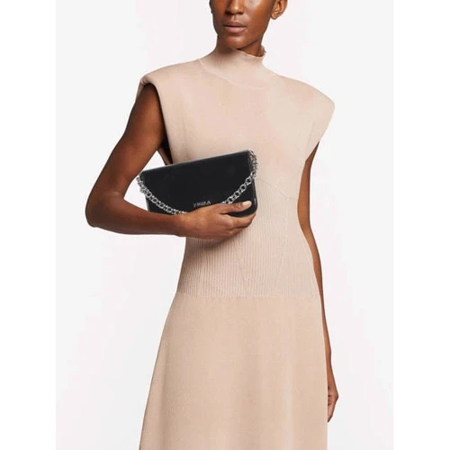 Женская сумка кросс боди Furla Splendida Mini Shoulder Bag черная (WB00315BX0209O9200): Тип ручки С широким ремнем, Со съемным ремнем, Плечевой ремень, На цепочке, Короткая ручка