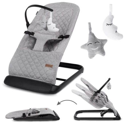 Кресло-качалка Kidwell LARO Full Grey/Black (Hnrt_4844): Тип кресло-качалка