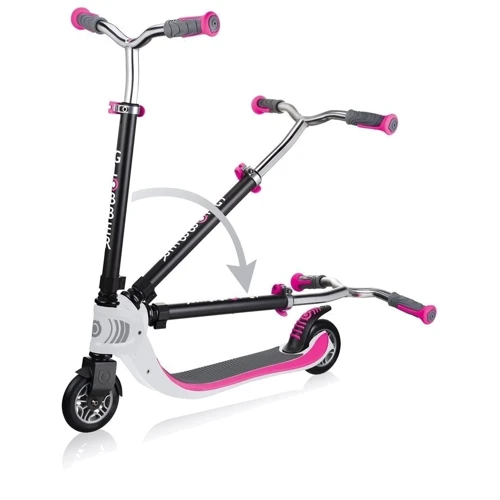 Самокат Globber серии Flow Foldable 125 бело-розовый, до 100кг, 6+ фото 9