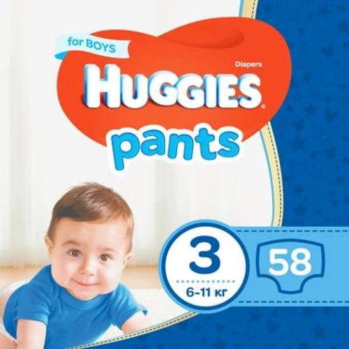Huggies Pants 3 (6-11kg) Mega 58 Boy