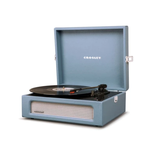Виниловый проигрыватель Crosley Voyager (Washed Blue): Форма тонарма Прямая
