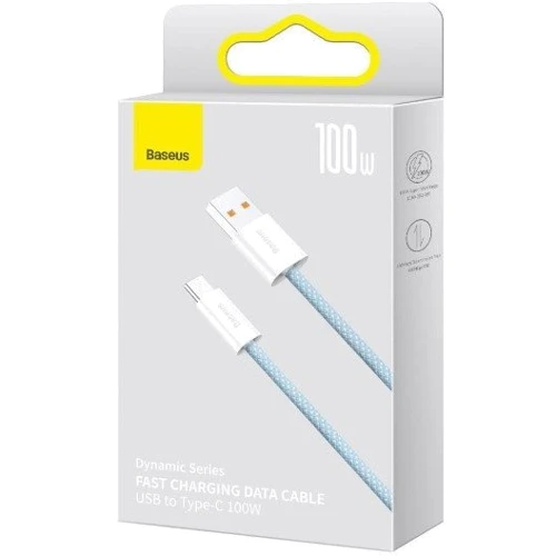 Кабель Baseus USB Cable to USB-C Dynamic Series Fast Charging 100W 1m Blue (CALD000603) фото 3