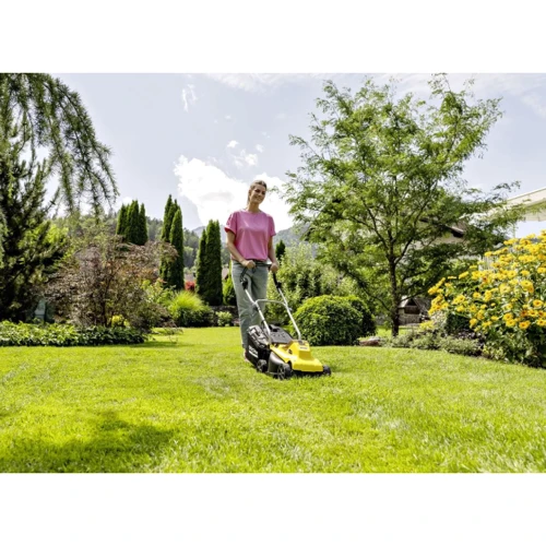 Газонокосилка аккумуляторная Karcher LMO 2-18 Battery 18В без АКБ та ЗУ (1.445-400.0): Особенности Складная рукоятка, С травосборником