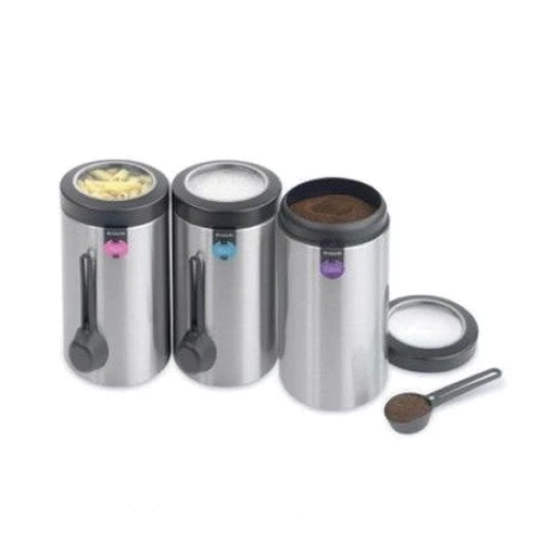 Емкость для хранения Набор емкостей с мерными ложками Brabantia CANISTERS (1,7 л, 3 шт) (42 37 27) фото 2