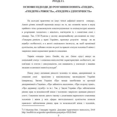 Н. В. Камінська: Забезпечення гендерної рівності: Кількість сторінок 280