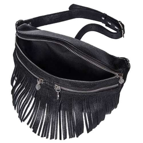 Сумка поясная BlankNote Spirit оникс - черная (BN-BAG-15-onyx): Пол Женский
