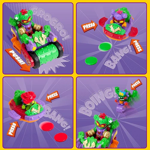 Игровой набор SuperThings Kazoom Kids S1 –Спайк-роллер Кактус (3 машинки, Казум-Кид, 3 фигурки) (PSTSP514IN00) фото 7