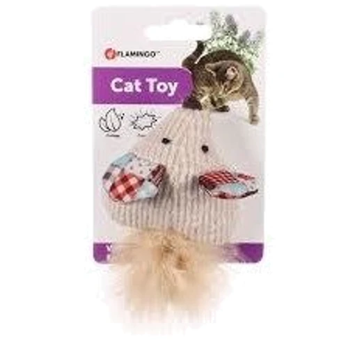 Шорстка іграшка Flamingo Vinta Mouse миша з котячою м'ятою для котів (59124) фото 1