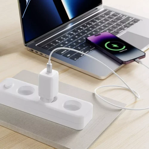 Зарядное устройство Proove Wall Charger 2xUSB-C Silicone Power 40W White фото 5