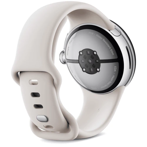 Смарт-часы Google Pixel Watch 3 41mm LTE Polished Silver Aluminum Case with Porcelain Active Band: Дисплей 1.2" AMOLED (408x408) / 320 ppi / Custom 3D Corning Gorilla Glass 5