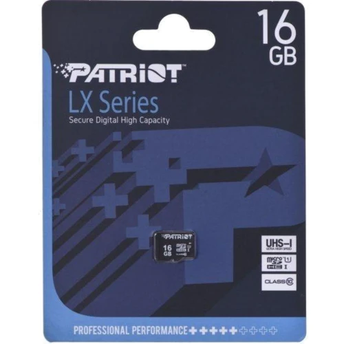 Карта памяти Patriot 16GB microSDHC Class 10 UHS-I U1 (PSF16GMDC10): Класс карты UHS-I, U1, Class 10