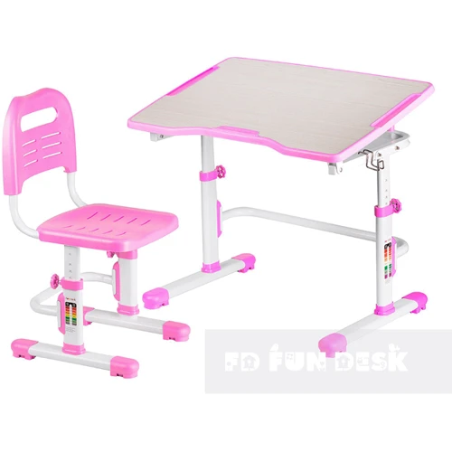 Комплект FunDesk Парта і стілець-трансформери Vivo II Pink: Вік дитини від 3-х років