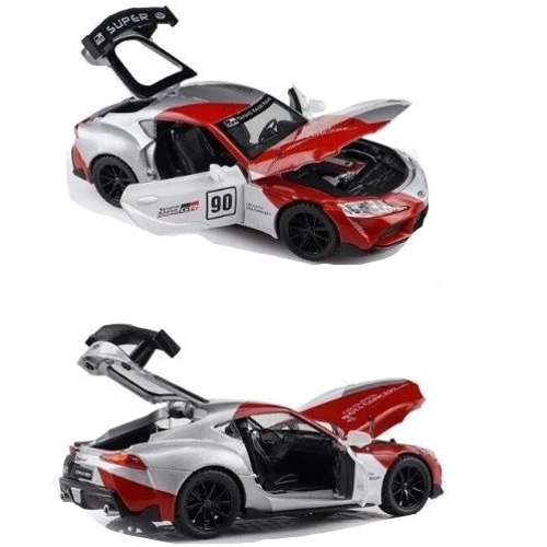 Машина Автопром Toyota Supra 1:32 3 цвета свет, звук (32123)