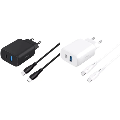 Зарядное устройство Proove Wall Charger USB+USB-C Silicone Power 2 with Cable 30W White (WCSP23011002): Тип сетевое