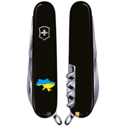 Мультитул Victorinox Climber Ukraine 91мм/14 функций/черный /Карта Украины (1.3703.3_T1166u): Тип мини-мультитул