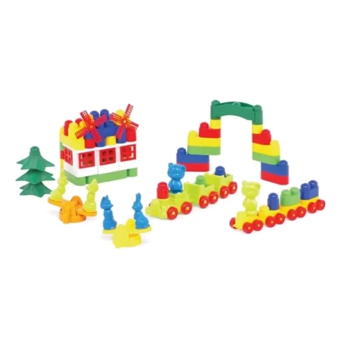 Конструктор Colorplast Майстер блок 113 елементів Colorplast (1-028)