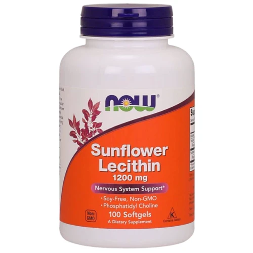 NOW Sunflower Lecithin Лецитин подсолнечника 1200 мг 100 капсул