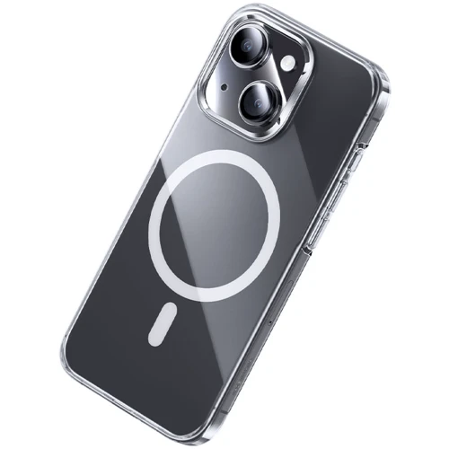 Чехол для iPhone Benks MagClap Crystal Transparent for iPhone 15 Plus: Материалы поликарбонат и полиуретан