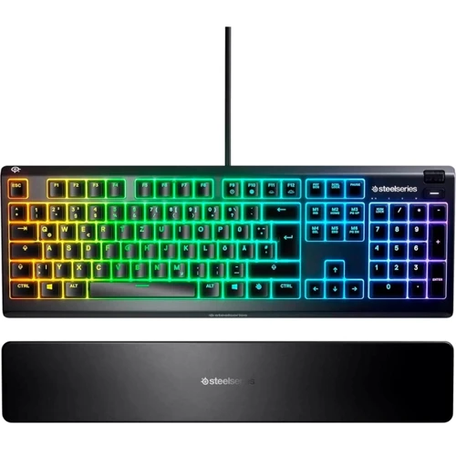 Клавіатура SteelSeries Apex 3 Whisper Quiet Switches (64813): Підключення проводное