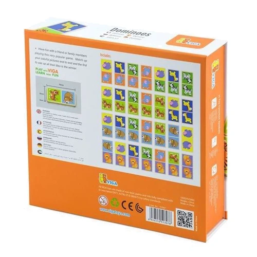 Дерев'яне доміно Viga Toys Звірята (51307): Виробник Viga Toys