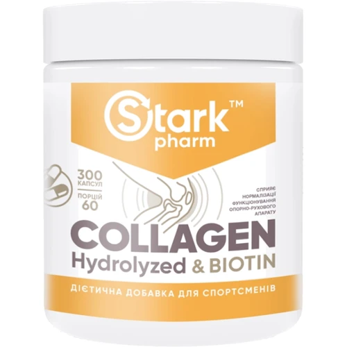 Stark Pharm Collagen Peptides Biotin 300 caps / 60 servings: Форма випуску капсули