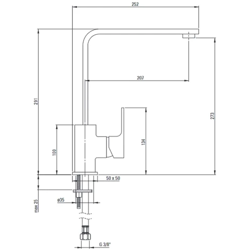 Смеситель для кухни Deante Anemon BBZ_N62M