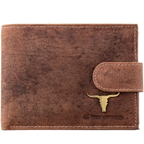 Мужское портмоне DNK Leather коричневое (DNK-02L-BAW-TAN)