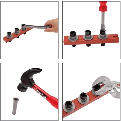 Игрушечные инструменты Tool Set - ящик с инструментами, 19 шт (KY1068-301) фото 4