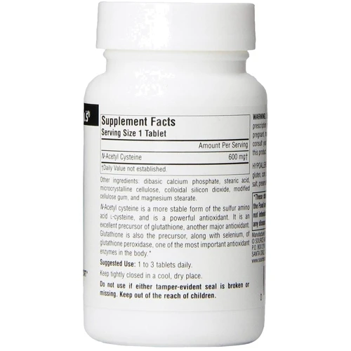 Source Naturals NAC (N-Аcetyl-L-Цистеин) 600 mg, 60 Tab: Тип Комплексные