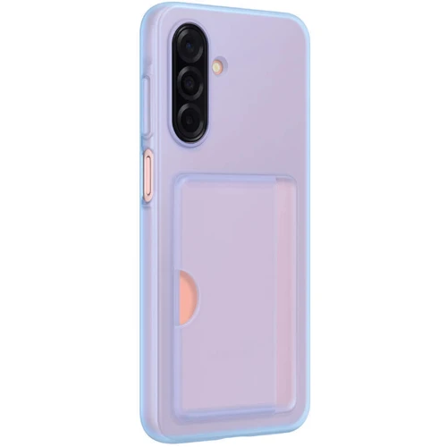 Чехол для телефонов Samsung Card Slot Case Blue (EF-OA266TLEGWW) for Samsung A266 Galaxy A26: Материал пластик