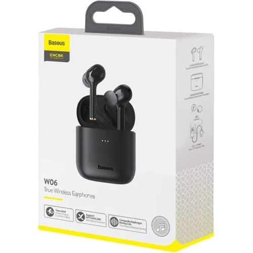 Наушники Baseus W06 Black фото 6