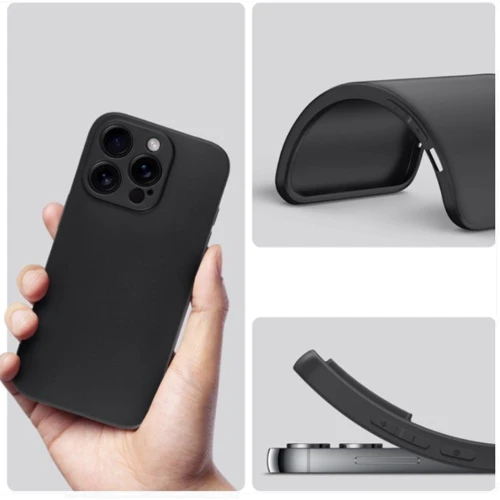 Чехол для iPhone BeCover TPU Case Black for iPhone 16 Pro Max (712280): Материалы Силикон