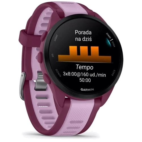 Смарт-годинник Garmin Forerunner 165 Music Berry/Lilac (010-02863-33): Час роботи до 11 дней