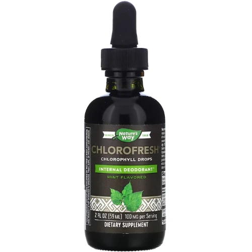 Nature's Way Chlorofresh® Mint 40X Liquid Капли с хлорофиллом, со вкусом мяты 59 мл
