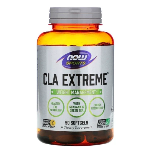 Жиросжигатель NOW Foods CLA Extreme Конъюгированная линолевая кислота 90 гелевых капсул