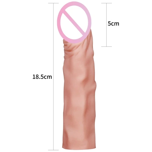Насадка на член LoveToy Pleasure X-Tender Penis Sleeve Add 2" Flesh