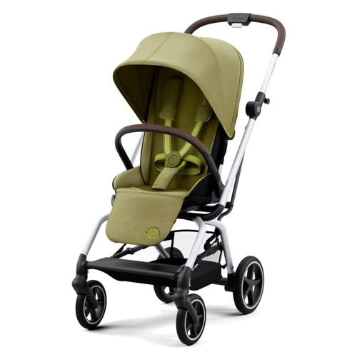Прогулянковий візок Cybex Eezy S Twist+ 2 SLV Nature Green з бампером (522001067)