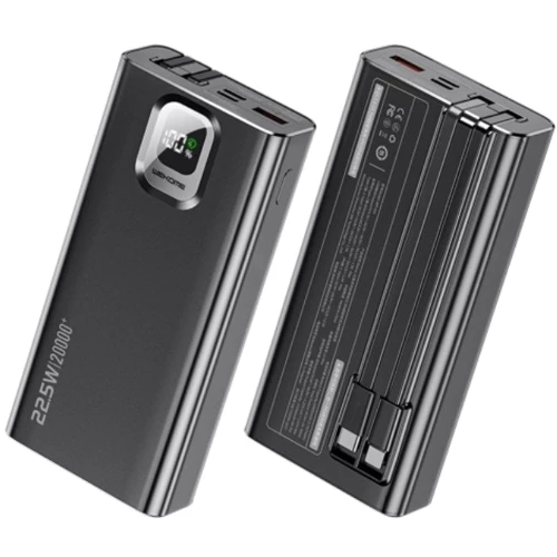 Зовнішній акумулятор WK Wekome Power Bank 20000mAh Elephant Fast Charging PD20W+22.5W Black (WP-335)