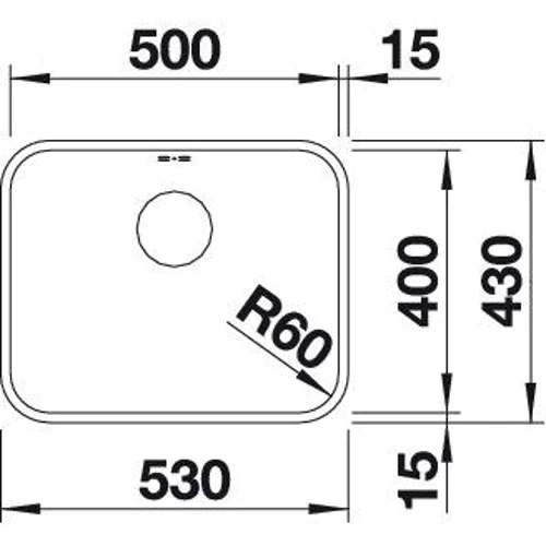 Blanco Supra 500-U 518205 (нерж. сталь)