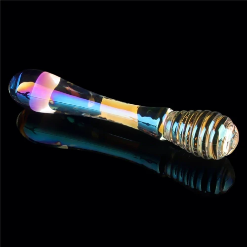 Фаллоимитатор LoveToy Twilight Gleam Glass Dildo Twin Pleasures