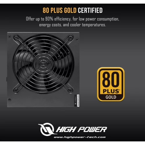 Блок питания HighPower 600W 80+ GOLD (HP1-J600GD-F12S)