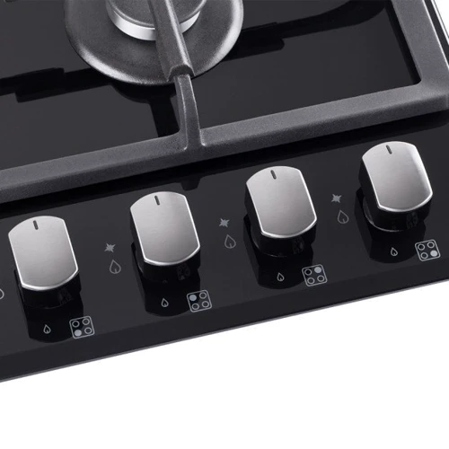 Варочная поверхность газовая Pyramida PFG 647 Black Luxe: Количество конфорок 4