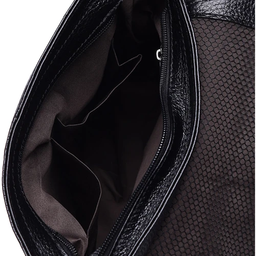 Чоловіча сумка планшет Borsa Leather чорна (K13822-black): Застібка Механічна