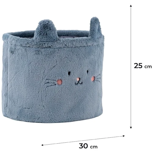 Корзина для хранения Kite Cute Cat 30х25 см плюшевая (K24-3100M-2): Производитель KITE