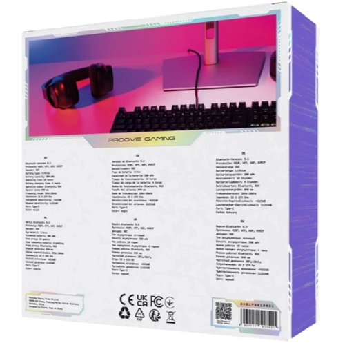 Наушники Proove Gaming Bliss Black (GHBL00010001): Тип крепления оголовные