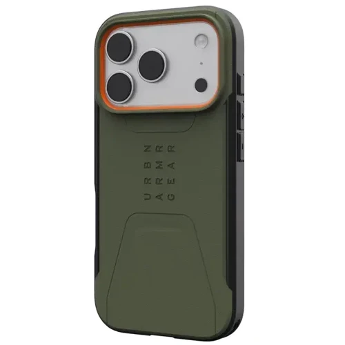 Чехол для iPhone Urban Armor Gear UAG Civilian Magsafe Olive/Orange (114545117297) for iPhone 17 Pro