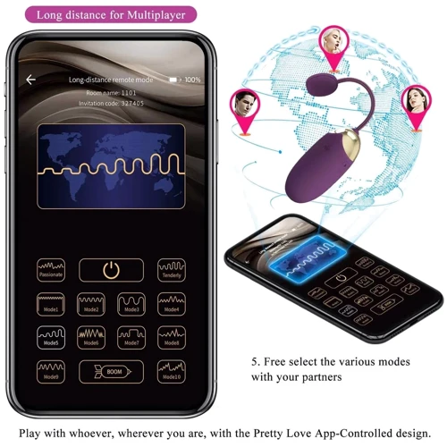 Смарт вібратор з поштовхами LYBAILE Pretty Love Klay (BI-300093HP)