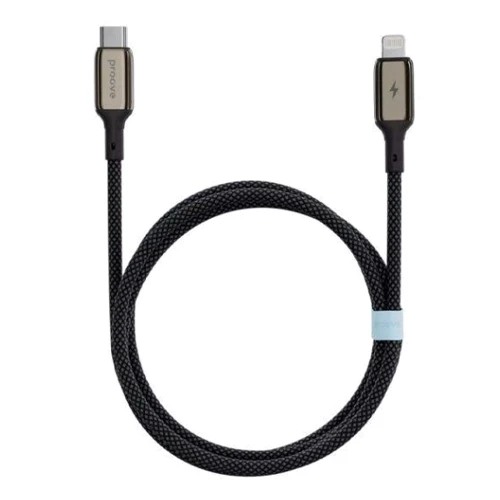 Кабель Proove Cable USB-C to Lightning Dense Metal 27W 1m Black (CCDM27002101): Длина 1 м