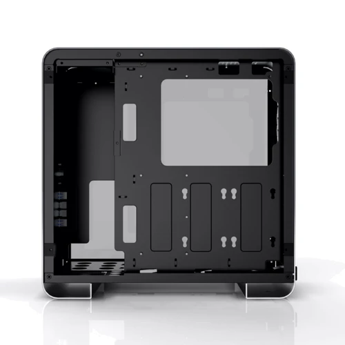 Корпус QUBE Falcon Black (QBX4E_WBNU3BL): Матеріал передній панелі алюміній