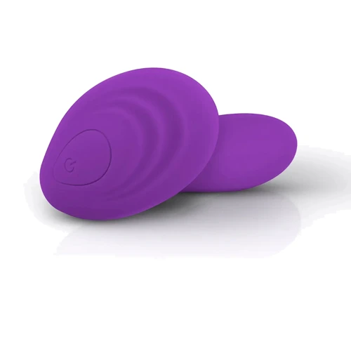 Вибромассажер с анальным и клиторальным стимулятором, и подогревом BOSS Remote wearable vibrator Purple (BS561007-2)